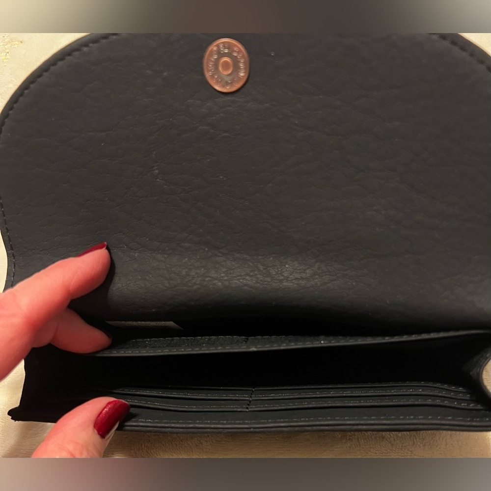 EUC Calvin Klein Black W/ Gold Studs Wallet clutch - Picture 4 of 8